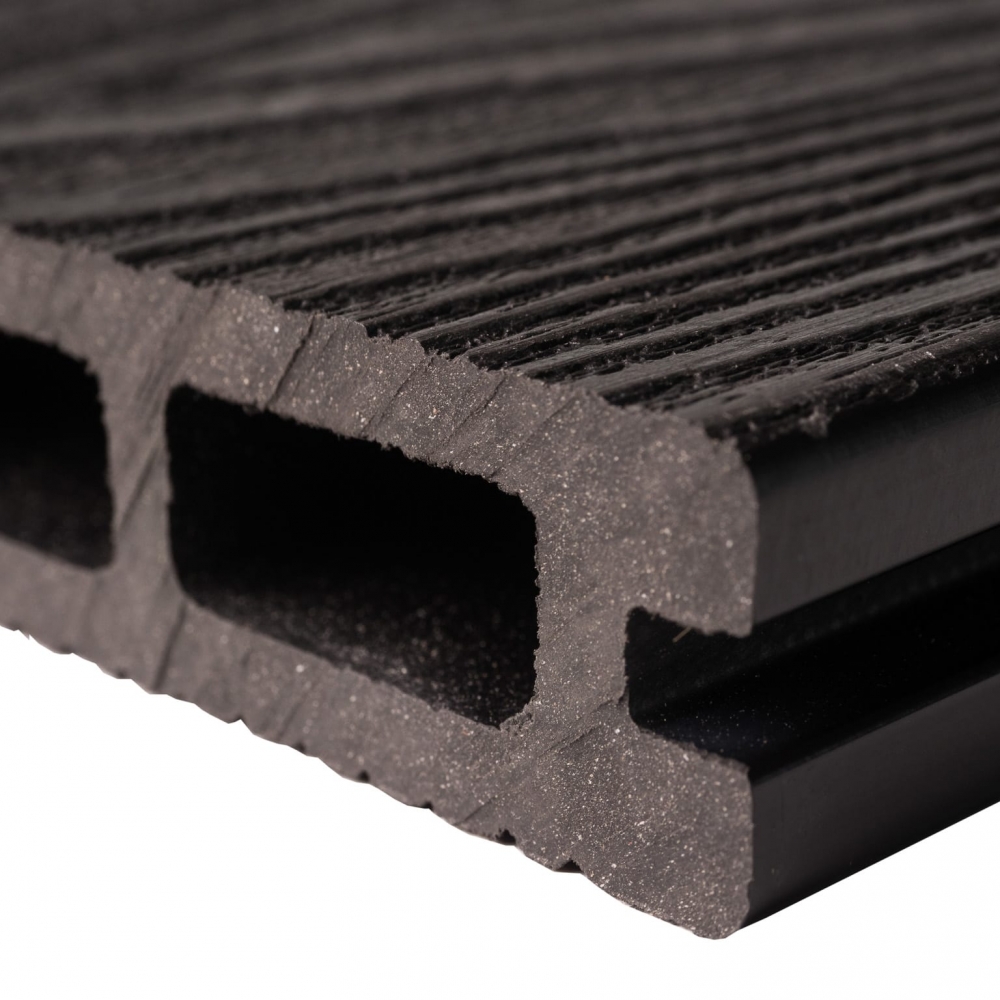 Wood Grain Slate Grey Composite Decking Boards